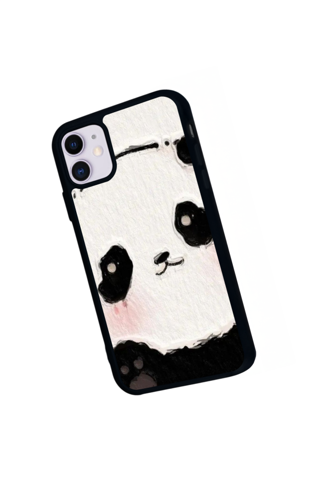 iPhone 11 Uyumlu Panda Tasarımlı Glossy Premium Kılıf