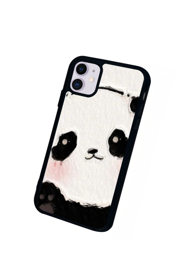 iPhone 11 Uyumlu Panda Tasarımlı Glossy Premium Kılıf