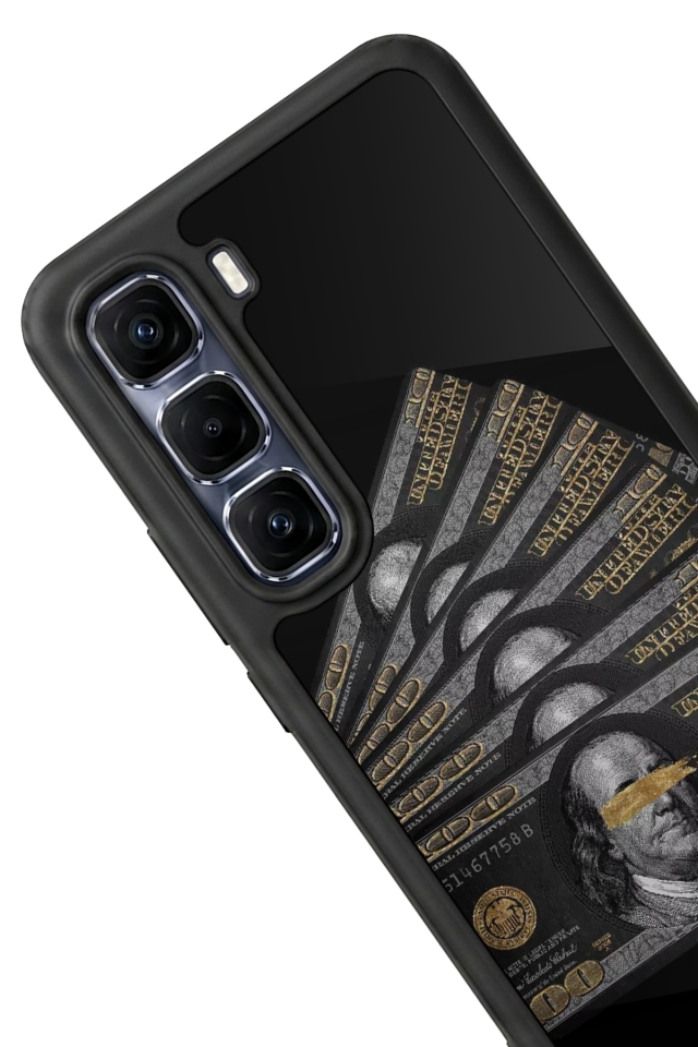 Infinix Hot 60 Pro Plus Uyumlu Para Tasarımlı Glossy Premium Kılıf