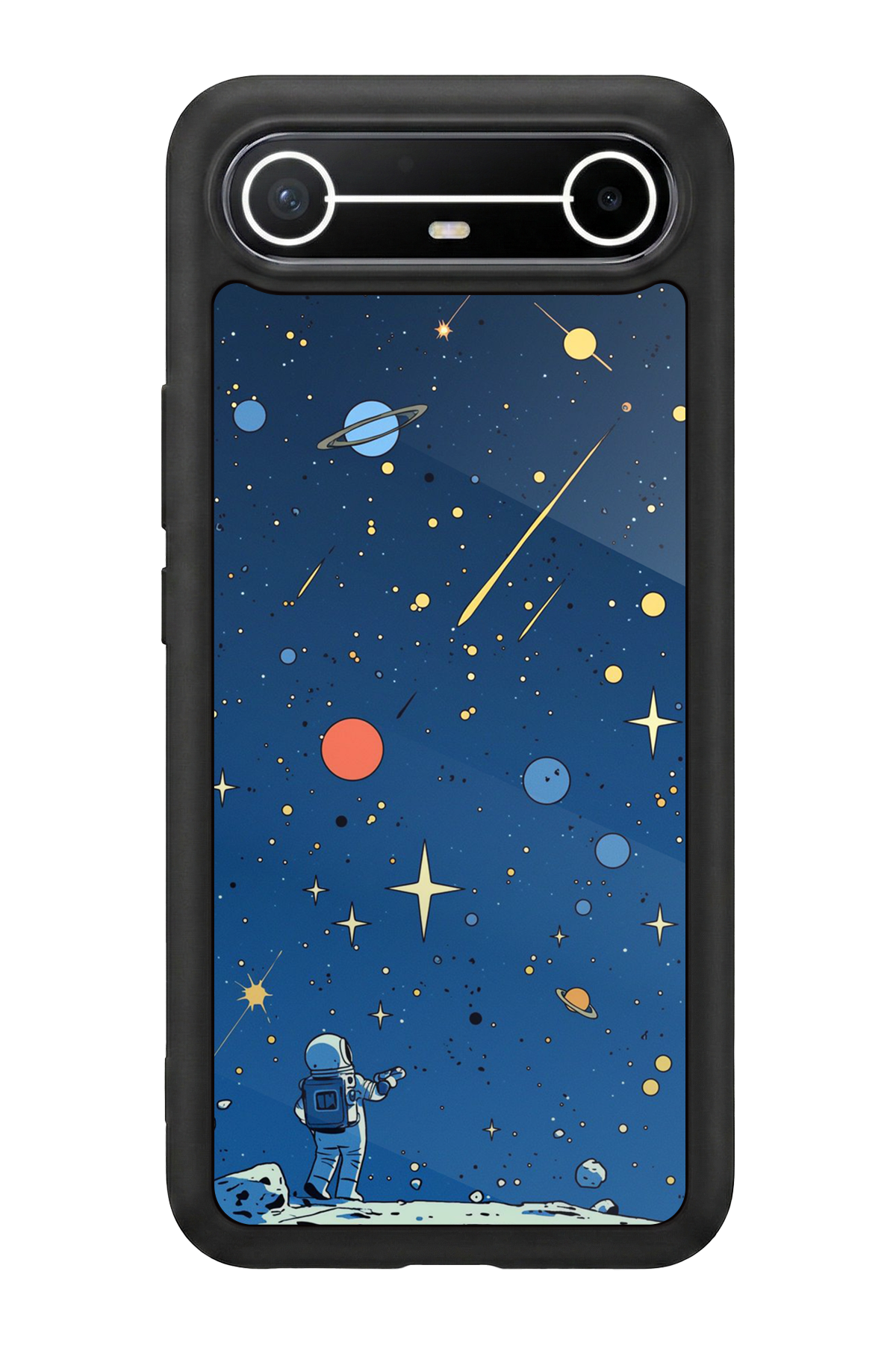 Tecno Spark Slim 5G Uyumlu Uzay Tasarımlı Glossy Premium Kılıf
