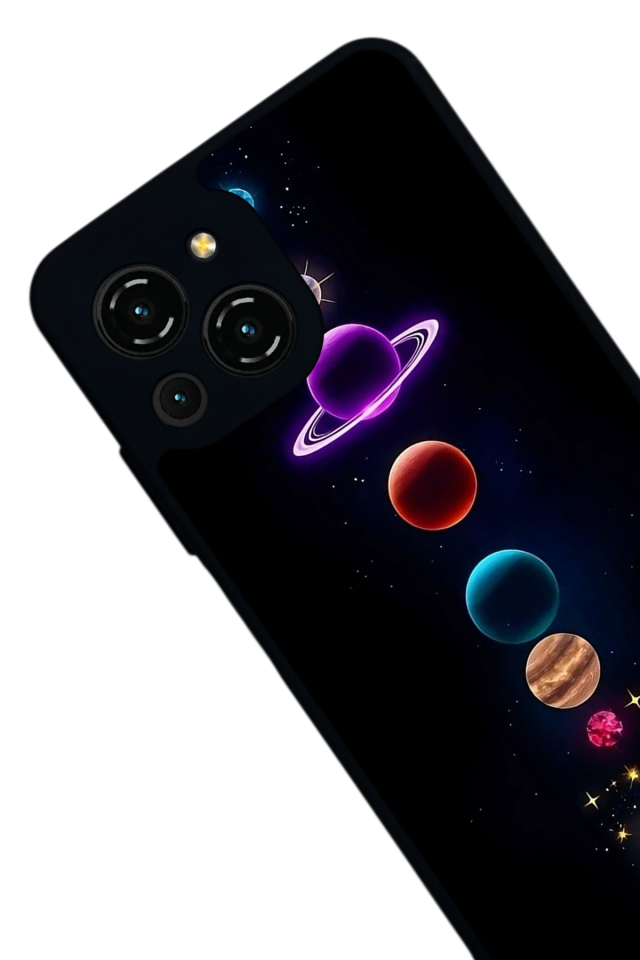 Reeder S23 Pro Max Uyumlu Uzay Tasarımlı Glossy Premium Kılıf