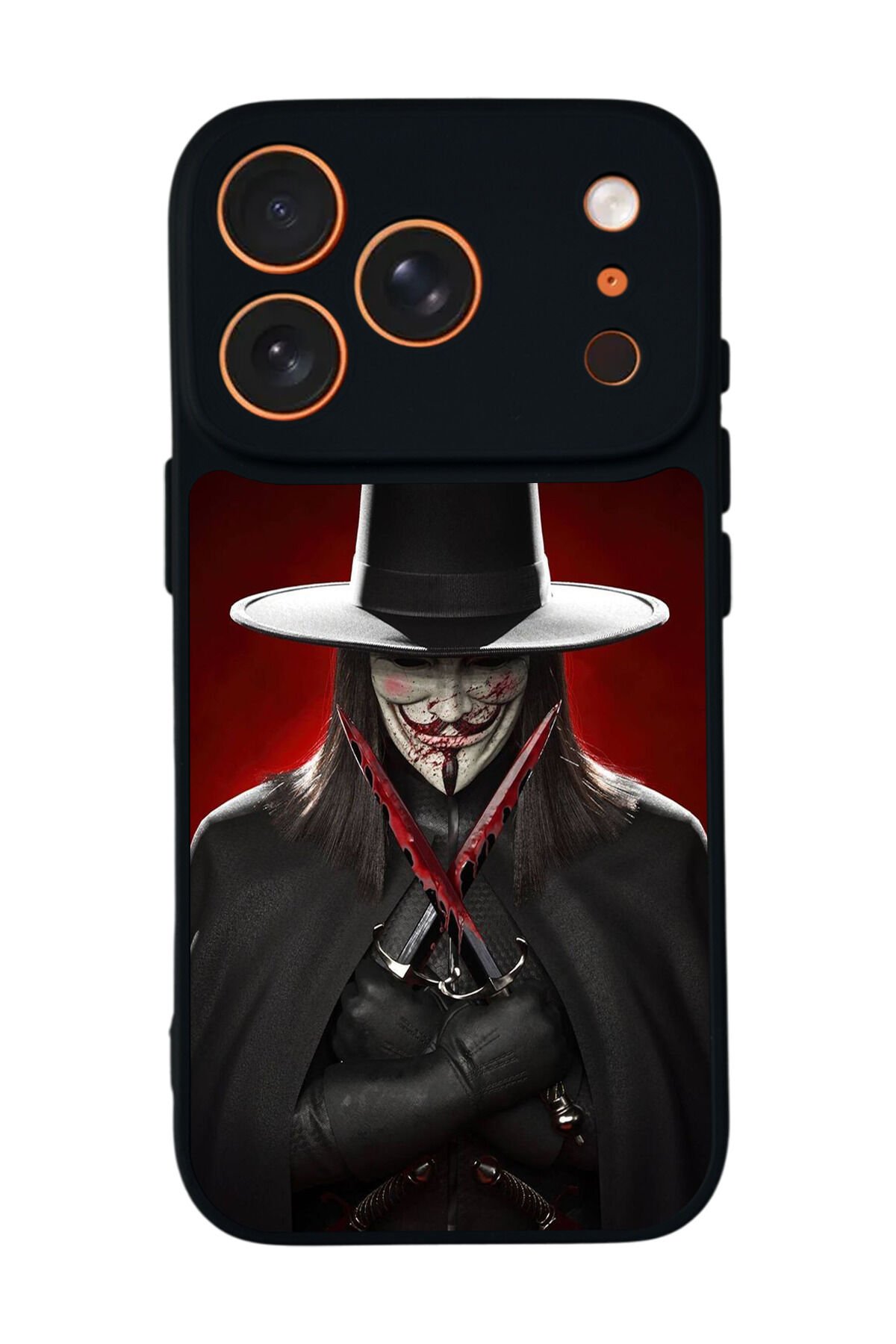 iPhone 17 Pro Max Uyumlu Vendetta Tasarımlı Glossy Premium Kılıf