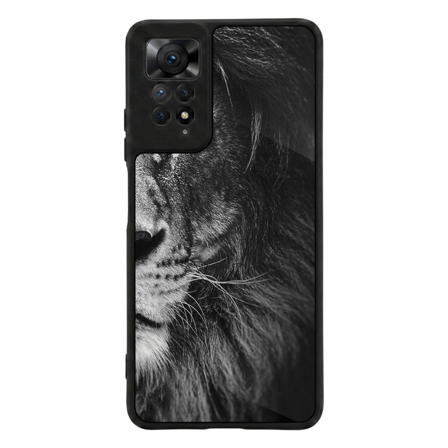 Xiaomi Redmi Note 12 Pro Uyumlu Aslan Tasarımlı Glossy Premium Kılıf