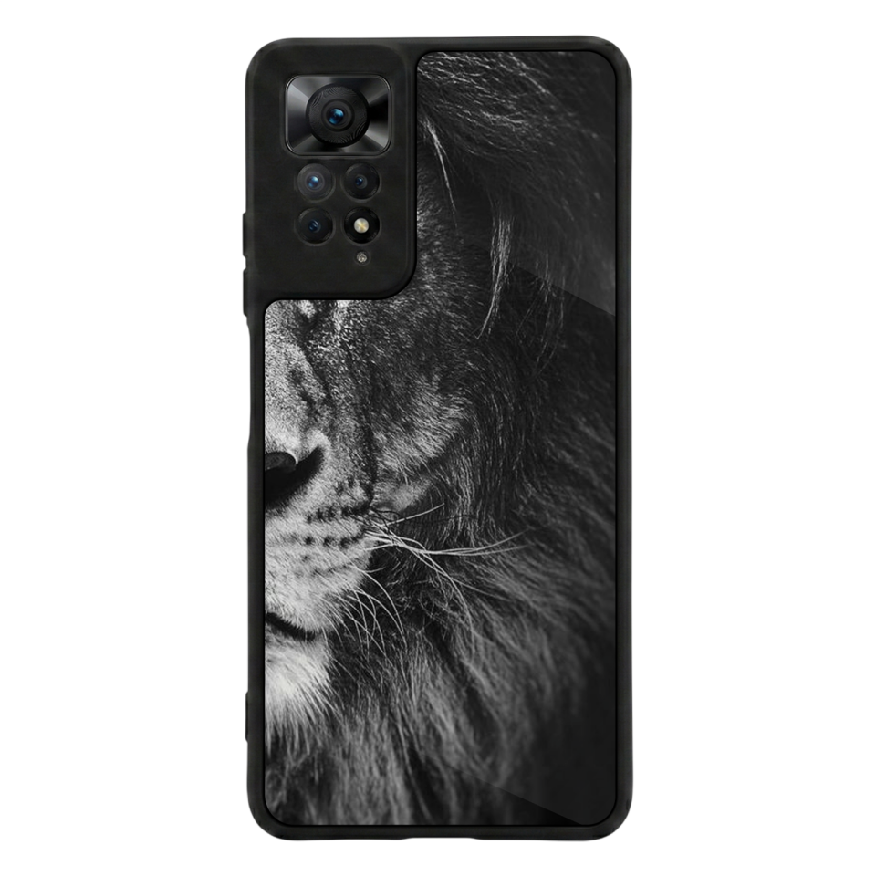 Xiaomi Redmi Note 12 Pro Uyumlu Aslan Tasarımlı Glossy Premium Kılıf