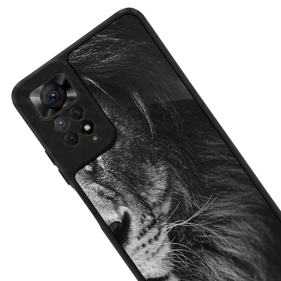 Xiaomi Redmi Note 12 Pro Uyumlu Aslan Tasarımlı Glossy Premium Kılıf