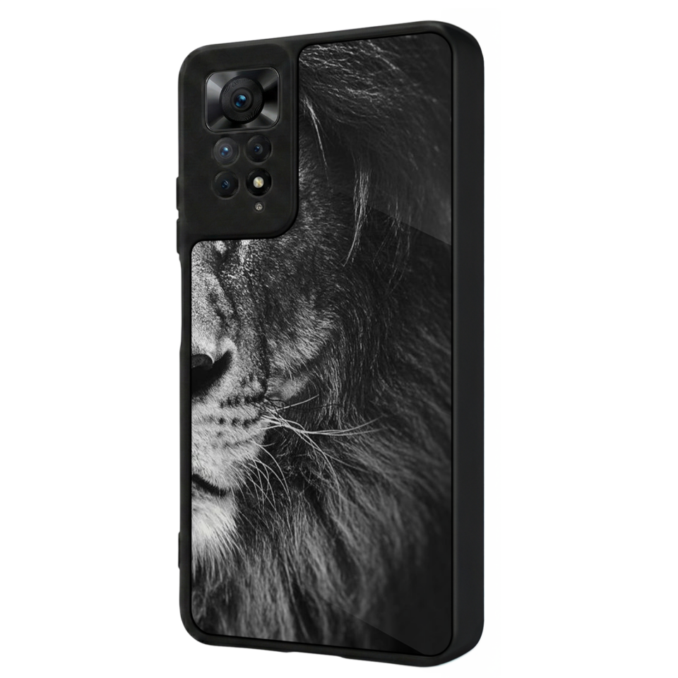 Xiaomi Redmi Note 12 Pro Uyumlu Aslan Tasarımlı Glossy Premium Kılıf