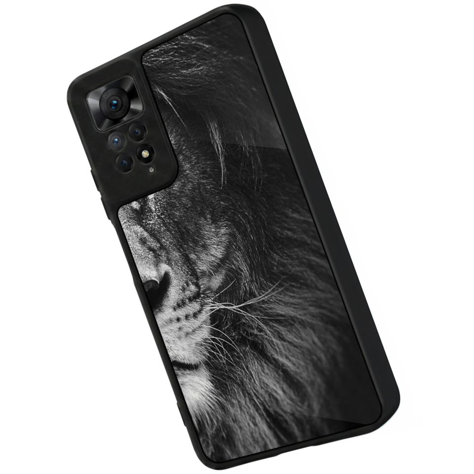 Xiaomi Redmi Note 12 Pro Uyumlu Aslan Tasarımlı Glossy Premium Kılıf