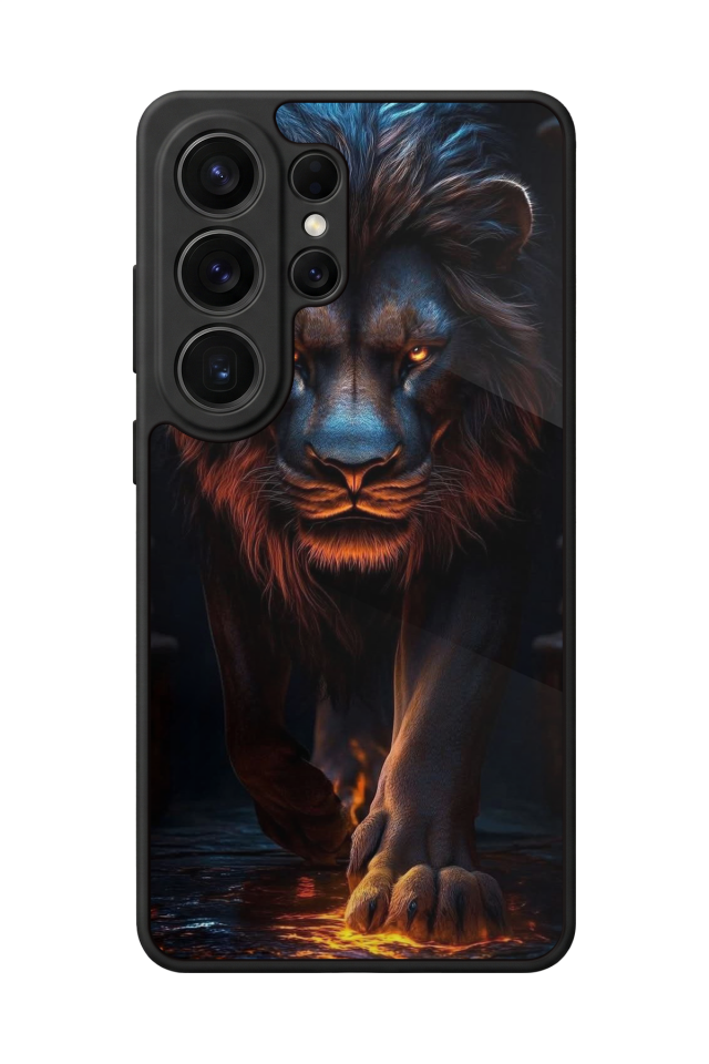 Samsung Galaxy S26 Ultra Uyumlu Aslan Tasarımlı Glossy Premium Kılıf