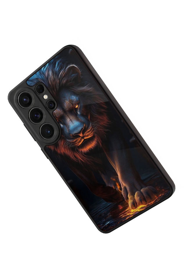 Samsung Galaxy S26 Ultra Uyumlu Aslan Tasarımlı Glossy Premium Kılıf