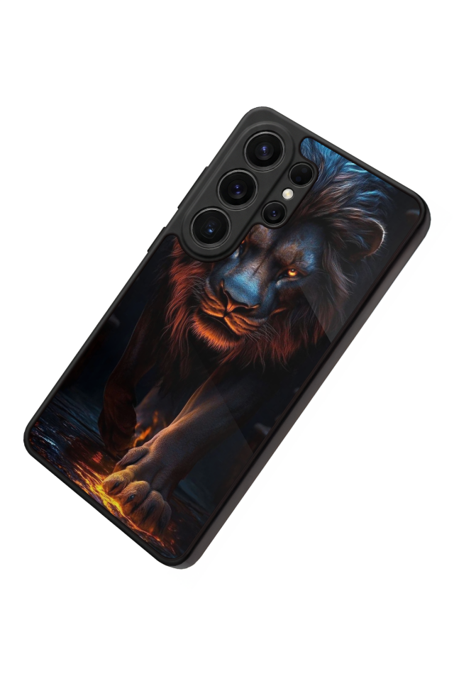 Samsung Galaxy S26 Ultra Uyumlu Aslan Tasarımlı Glossy Premium Kılıf