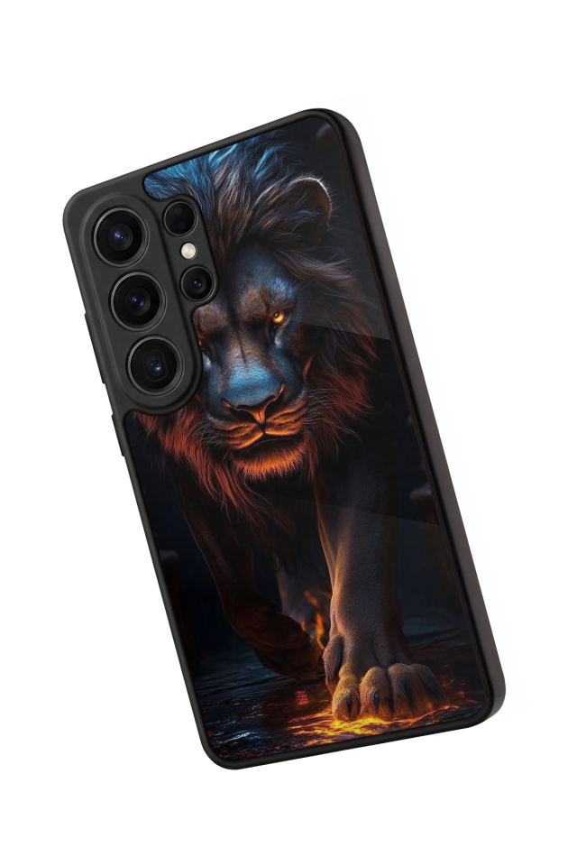 Samsung Galaxy S26 Ultra Uyumlu Aslan Tasarımlı Glossy Premium Kılıf