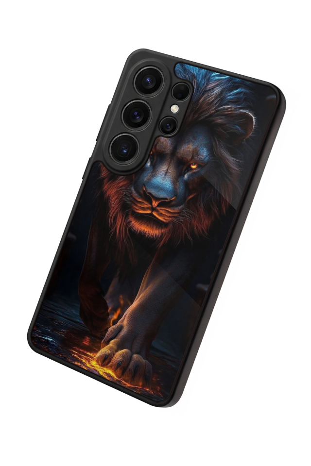 Samsung Galaxy S26 Ultra Uyumlu Aslan Tasarımlı Glossy Premium Kılıf