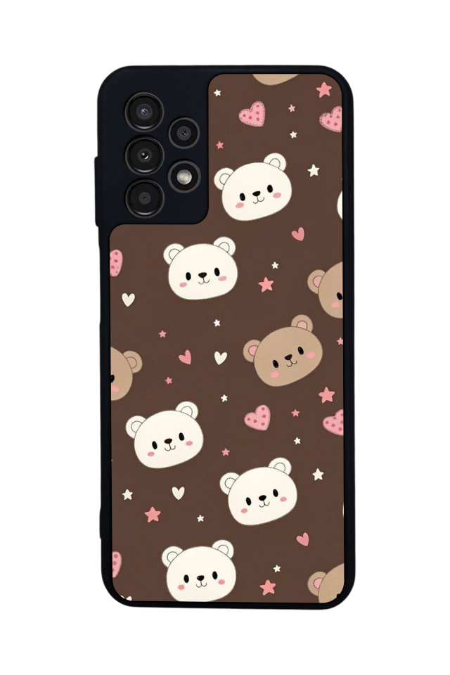 Samsung Galaxy A13 Uyumlu Ayı Tasarımlı Glossy Premium Kılıf