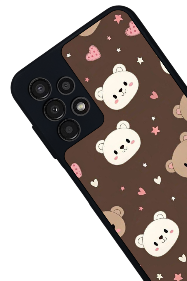 Samsung Galaxy A13 Uyumlu Ayı Tasarımlı Glossy Premium Kılıf