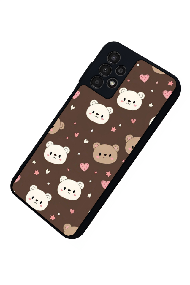 Samsung Galaxy A13 Uyumlu Ayı Tasarımlı Glossy Premium Kılıf