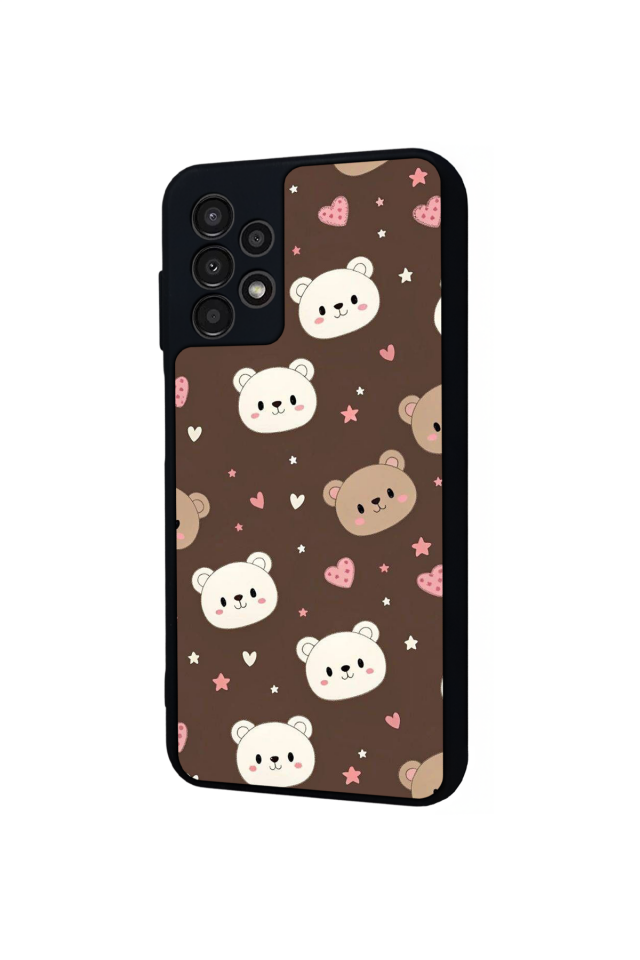 Samsung Galaxy A13 Uyumlu Ayı Tasarımlı Glossy Premium Kılıf