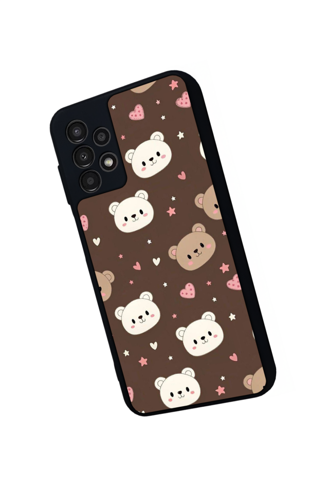 Samsung Galaxy A13 Uyumlu Ayı Tasarımlı Glossy Premium Kılıf