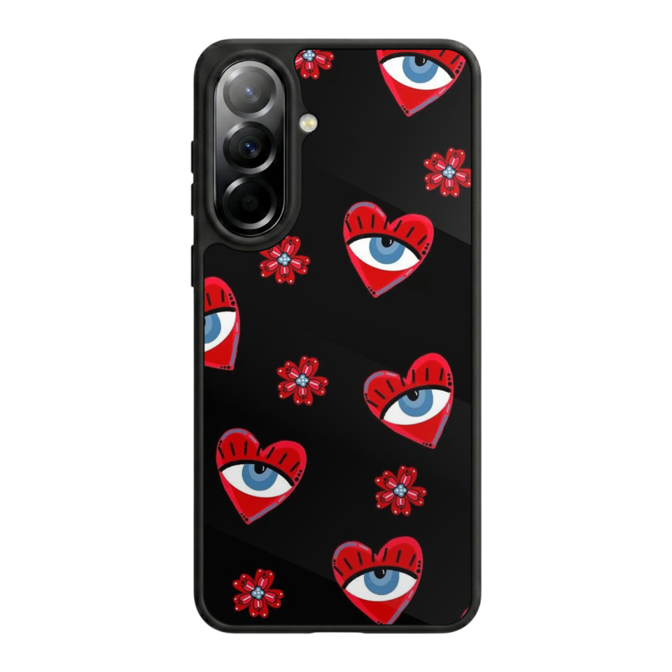 Samsung Galaxy A37 Uyumlu Göz Tasarımlı Glossy Premium Kılıf
