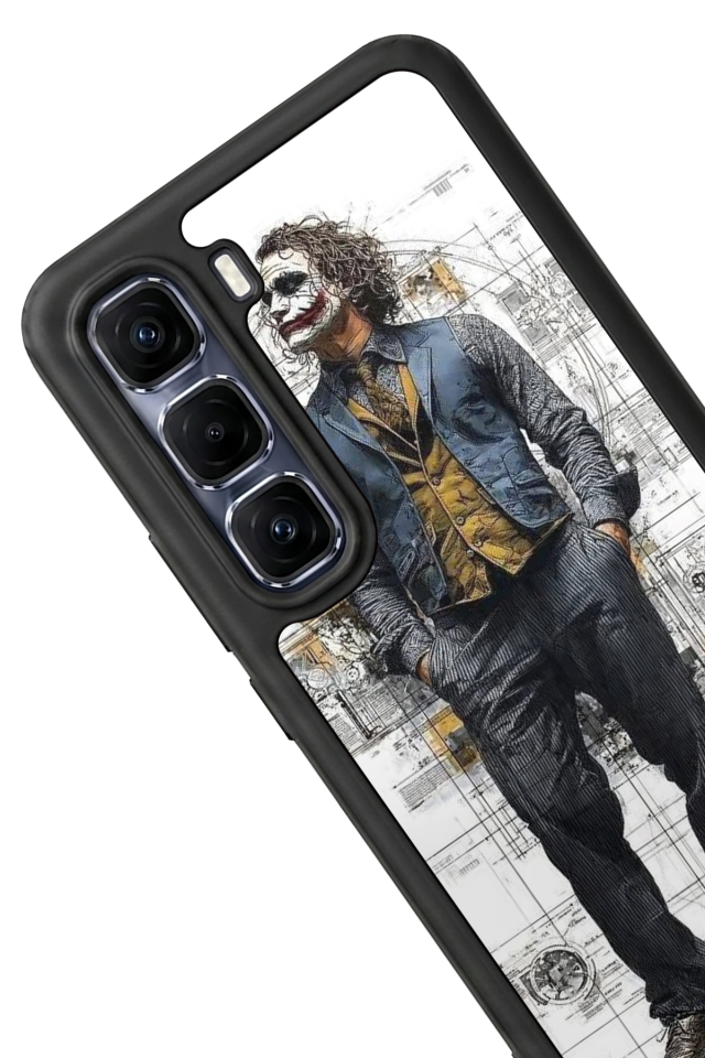 Infinix Hot 60 Pro Plus Uyumlu Joker Tasarımlı Glossy Premium Kılıf