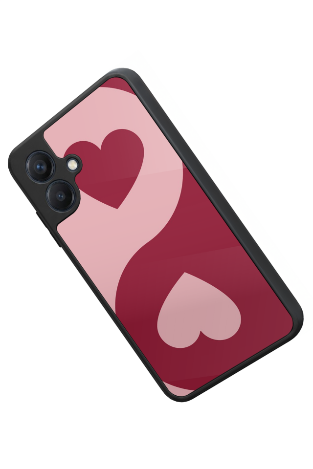 Samsung Galaxy A07 Uyumlu Kalp Love Tasarımlı Glossy Premium Kılıf