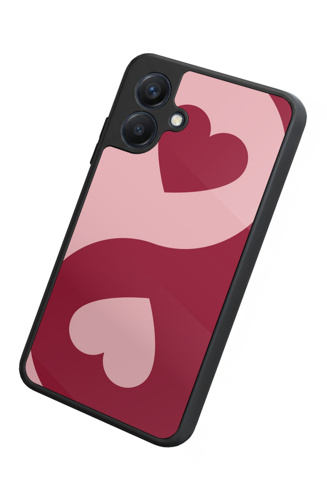 Samsung Galaxy A07 Uyumlu Kalp Love Tasarımlı Glossy Premium Kılıf