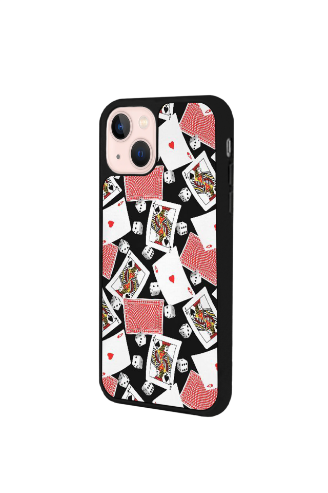iPhone 15 Uyumlu Kart Tasarımlı Glossy Premium Kılıf