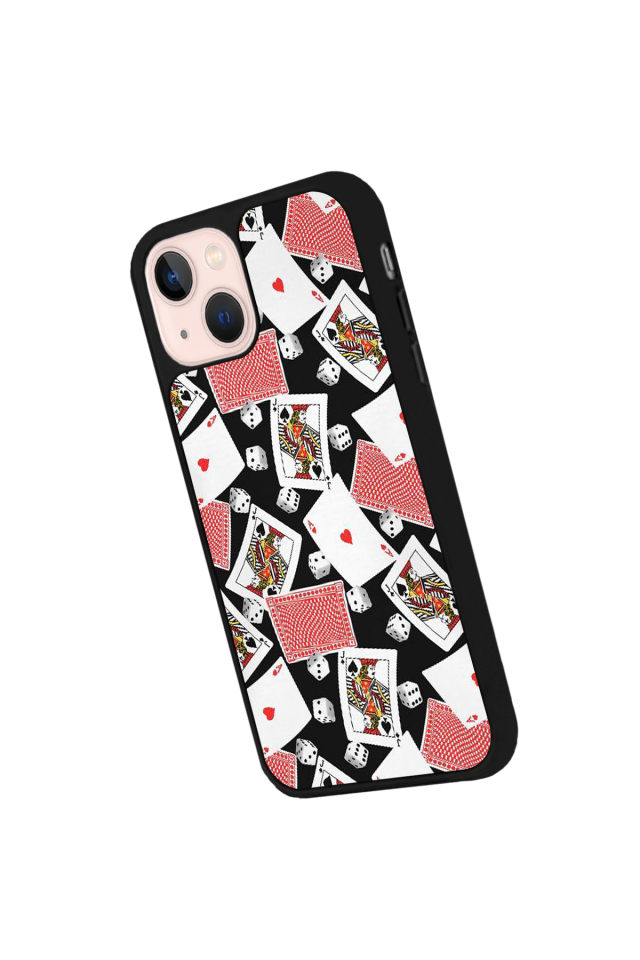 iPhone 15 Uyumlu Kart Tasarımlı Glossy Premium Kılıf