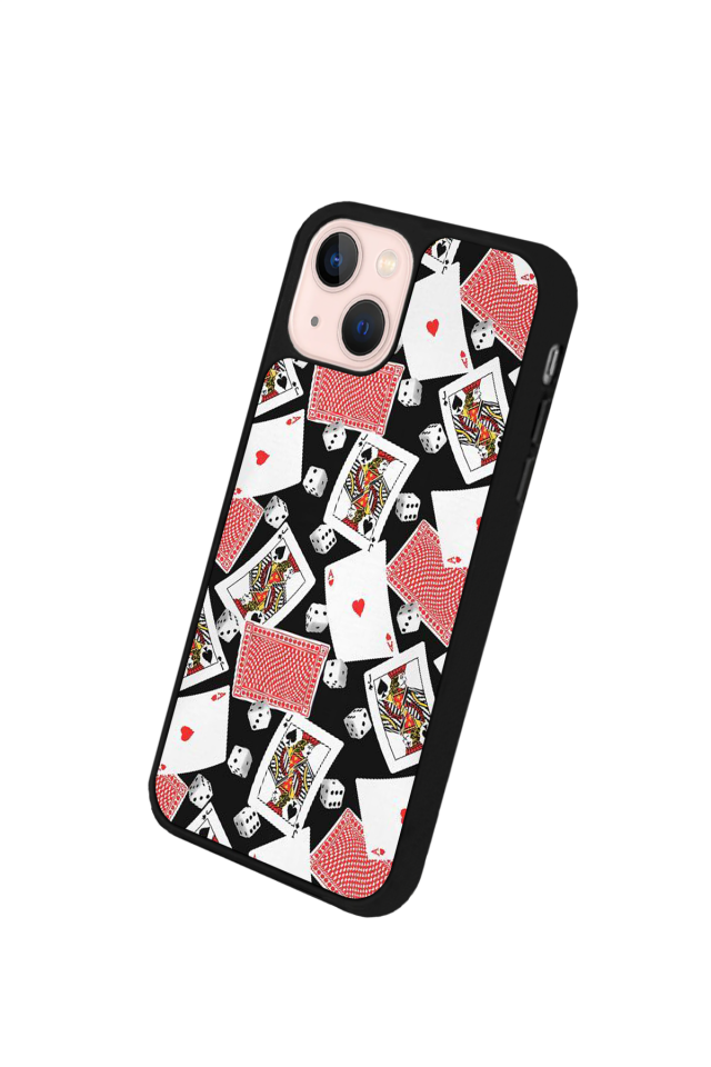 iPhone 15 Uyumlu Kart Tasarımlı Glossy Premium Kılıf