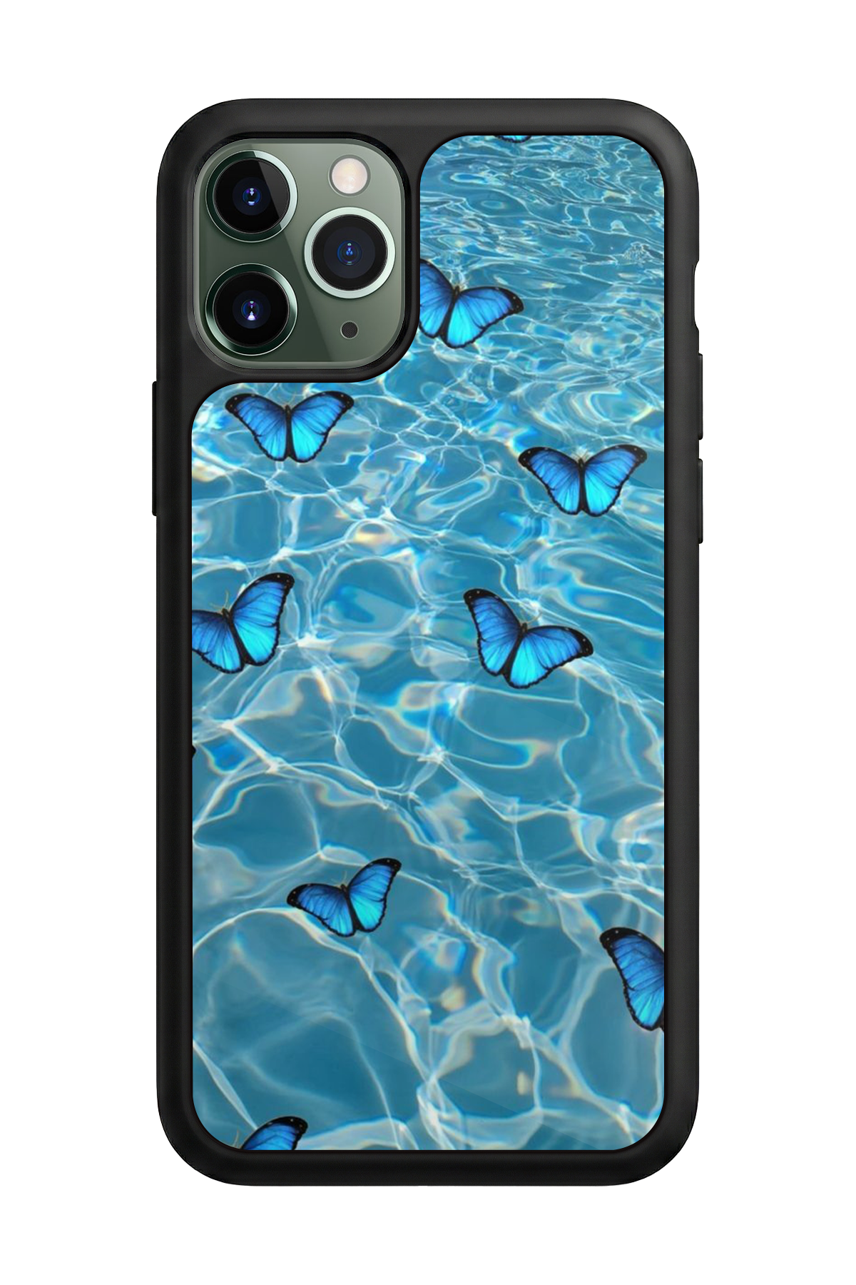 iPhone 11 Pro Uyumlu Kelebek Tasarımlı Glossy Premium Kılıf
