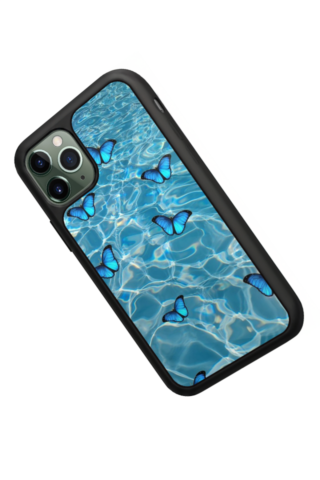 iPhone 11 Pro Uyumlu Kelebek Tasarımlı Glossy Premium Kılıf