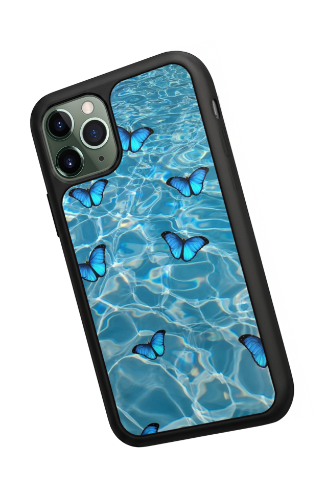 iPhone 11 Pro Uyumlu Kelebek Tasarımlı Glossy Premium Kılıf