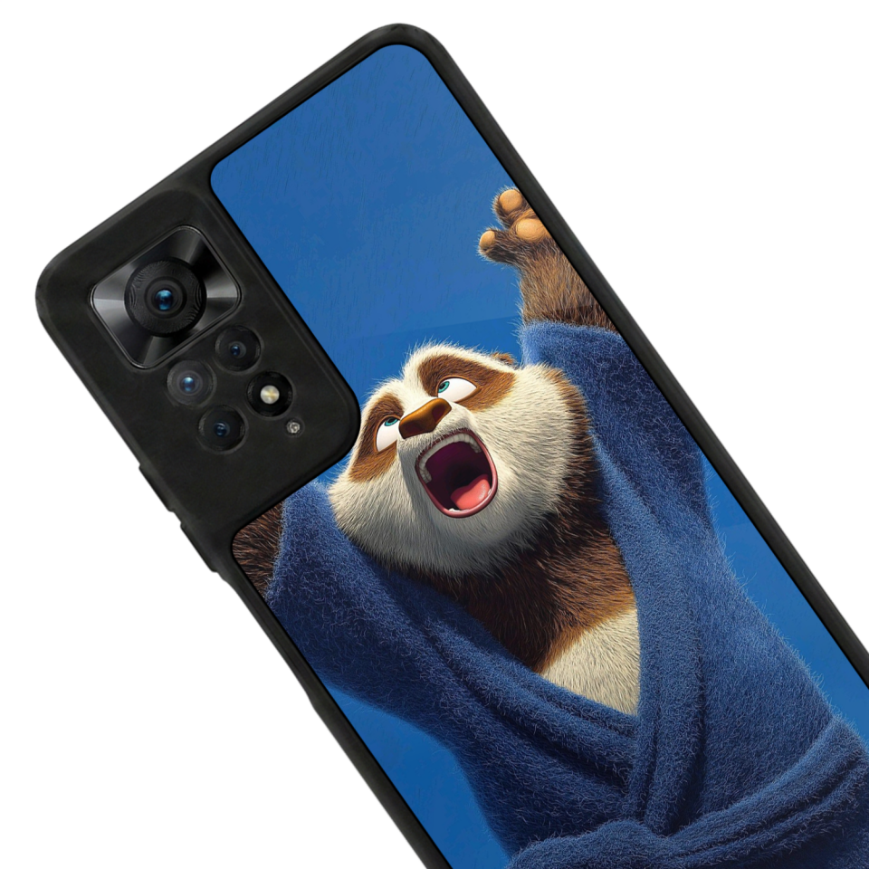 Xiaomi Redmi Note 11 Pro Uyumlu Kung Fu Panda Tasarımlı Glossy Premium Kılıf