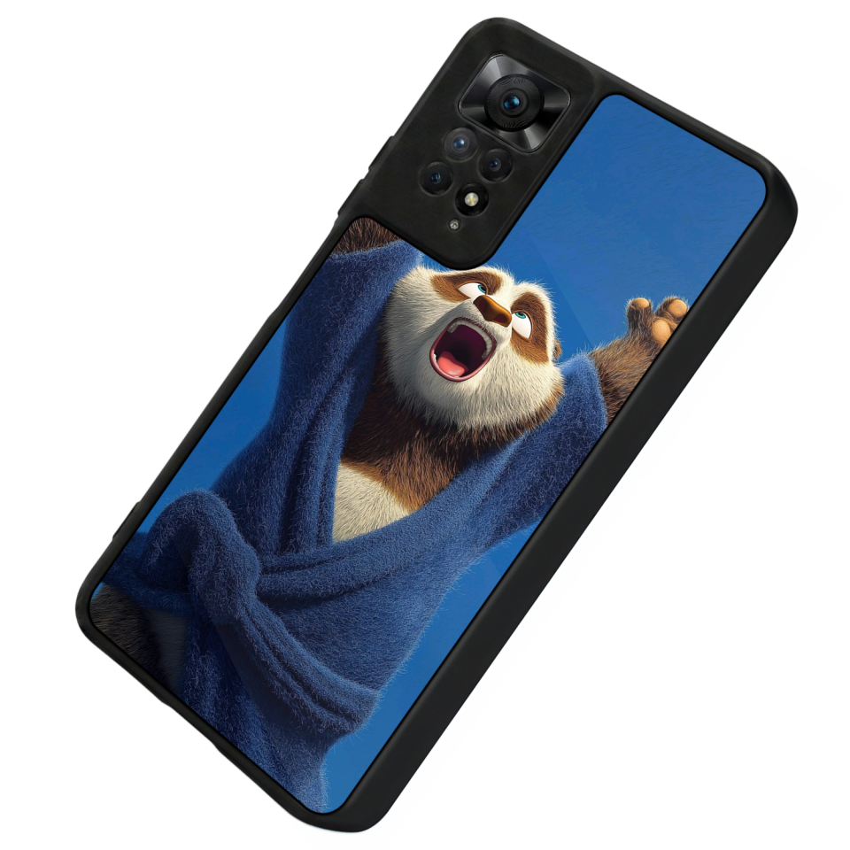 Xiaomi Redmi Note 11 Pro Uyumlu Kung Fu Panda Tasarımlı Glossy Premium Kılıf