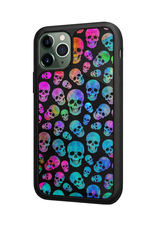 iPhone 11 Pro Max Uyumlu KuruKafa Tasarımlı Glossy Premium Kılıf
