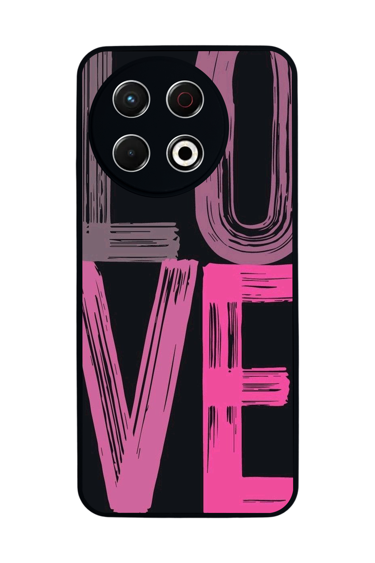 Tecno Spark 30 Pro Uyumlu Love Tasarımlı Glossy Premium Kılıf