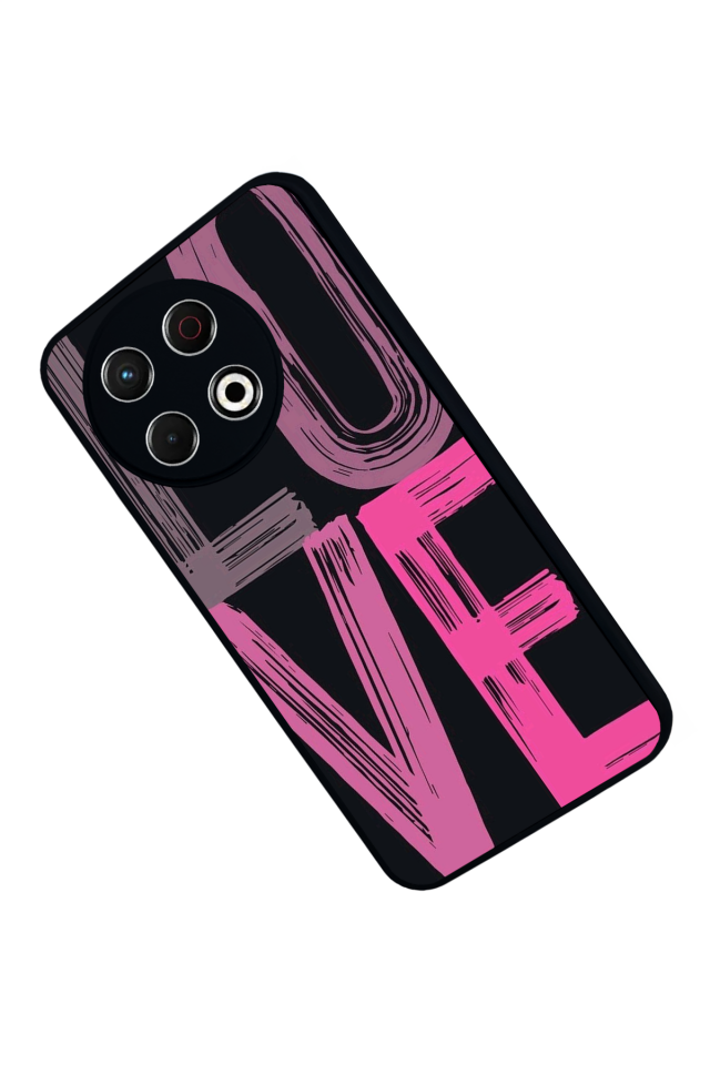 Tecno Spark 30 Pro Uyumlu Love Tasarımlı Glossy Premium Kılıf