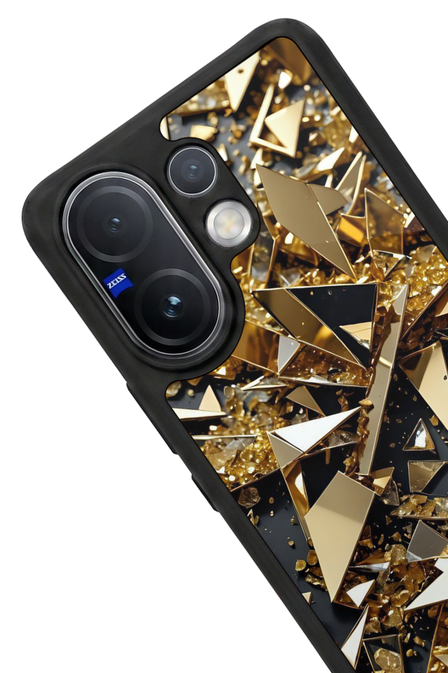 Vivo V60 Uyumlu Mermer Marble Tasarımlı Glossy Premium Kılıf
