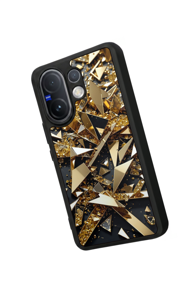 Vivo V60 Uyumlu Mermer Marble Tasarımlı Glossy Premium Kılıf