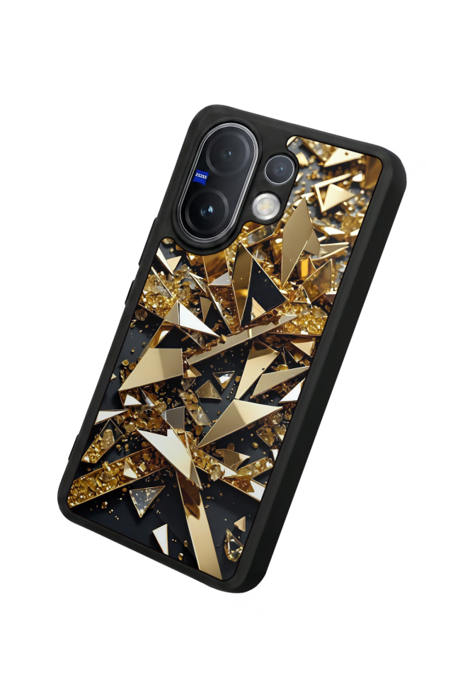 Vivo V60 Uyumlu Mermer Marble Tasarımlı Glossy Premium Kılıf