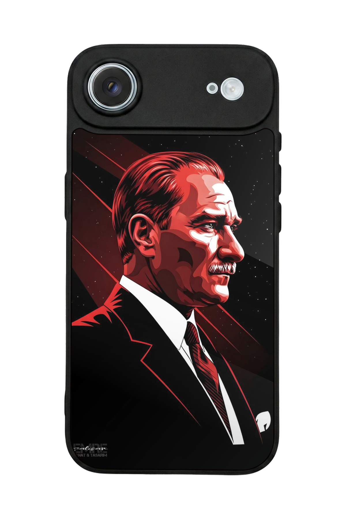 iPhone 17 Air Uyumlu Mustafa Kemal Ataturk Tasarımlı Glossy Premium Kılıf