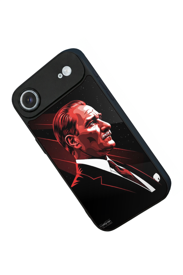 iPhone 17 Air Uyumlu Mustafa Kemal Ataturk Tasarımlı Glossy Premium Kılıf