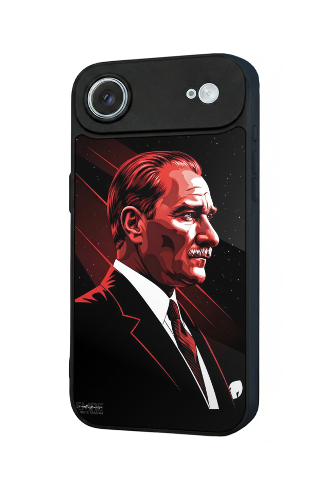 iPhone 17 Air Uyumlu Mustafa Kemal Ataturk Tasarımlı Glossy Premium Kılıf