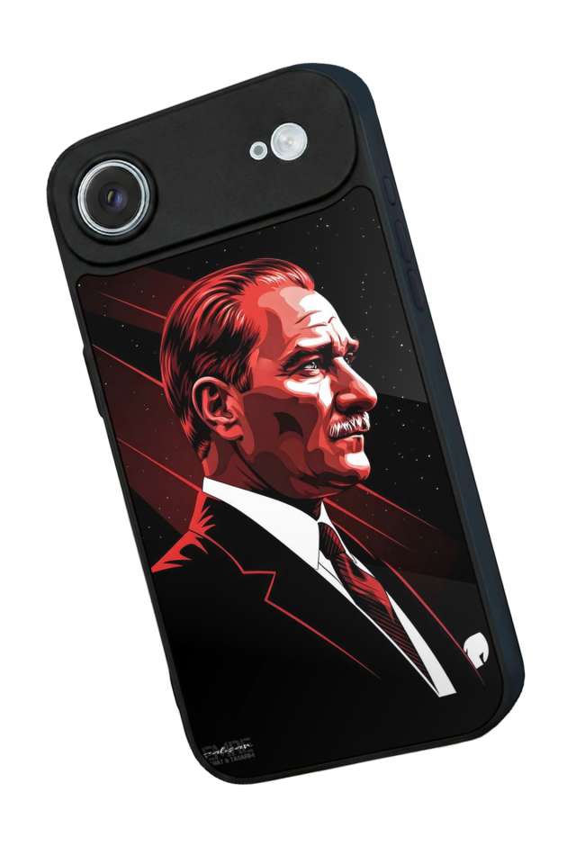 iPhone 17 Air Uyumlu Mustafa Kemal Ataturk Tasarımlı Glossy Premium Kılıf