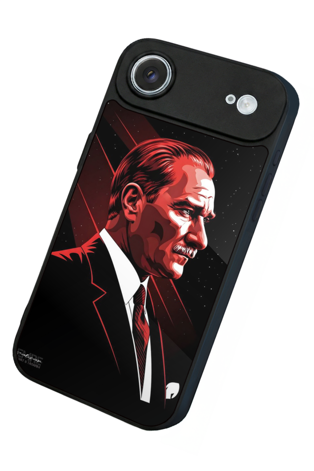 iPhone 17 Air Uyumlu Mustafa Kemal Ataturk Tasarımlı Glossy Premium Kılıf