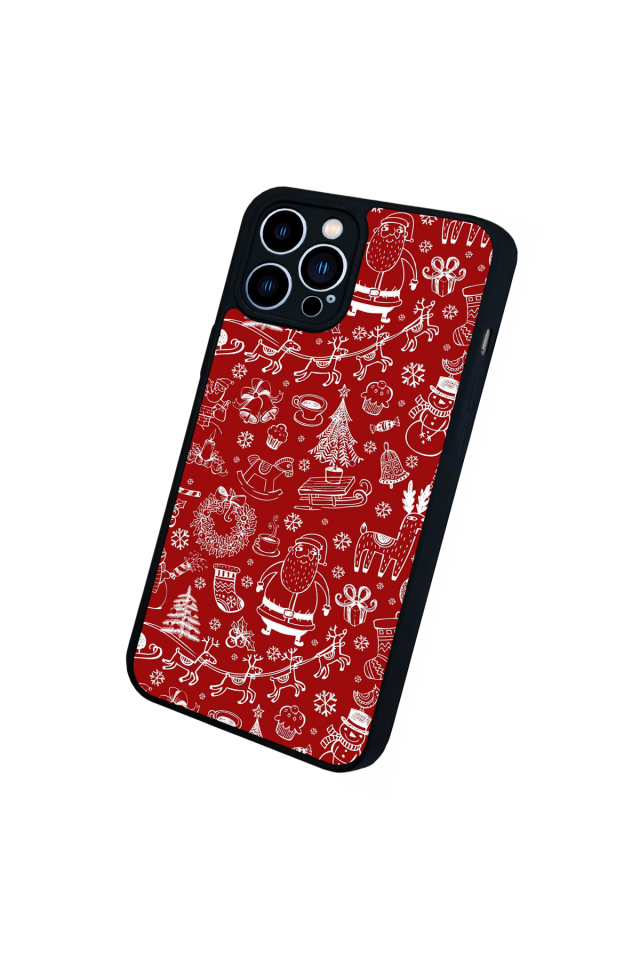 iPhone 13 Pro Max Uyumlu Yilbasi Christmas Tasarımlı Glossy Premium Kılıf
