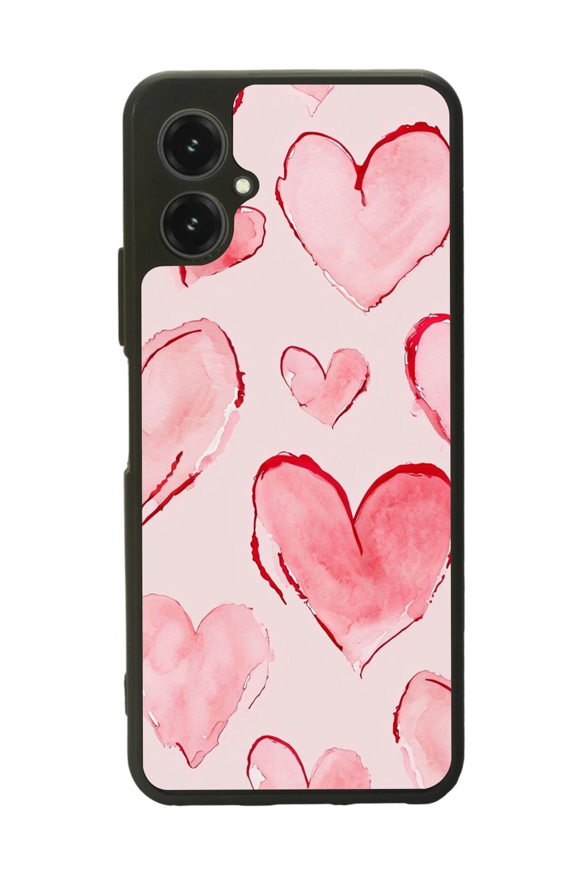 Omix X5 Uyumlu Kalp Love Tasarımlı Glossy Premium Kılıf