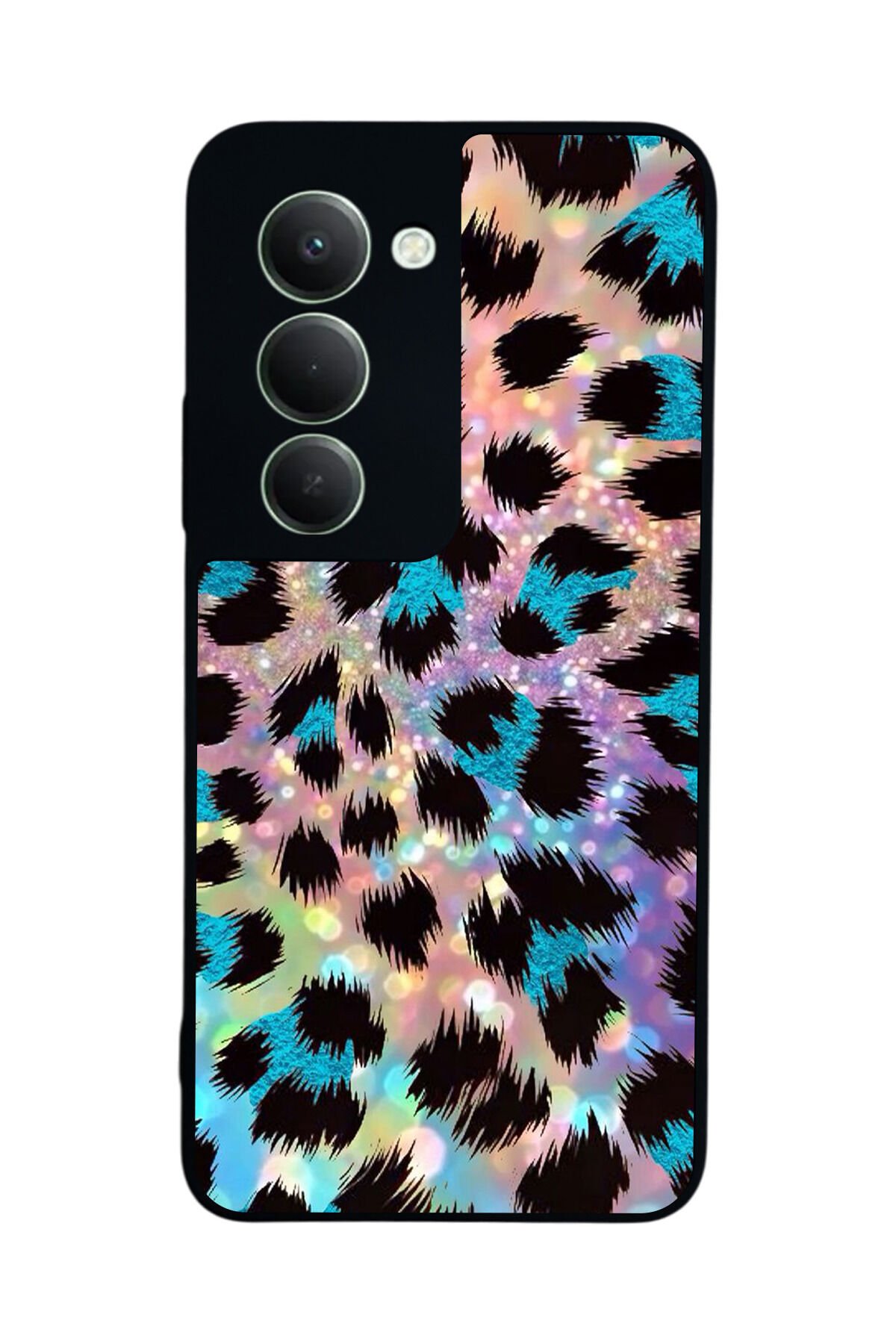 Xiaomi Redmi 15 5G Uyumlu Hologram Leopar Tasarımlı Glossy Premium Kılıf