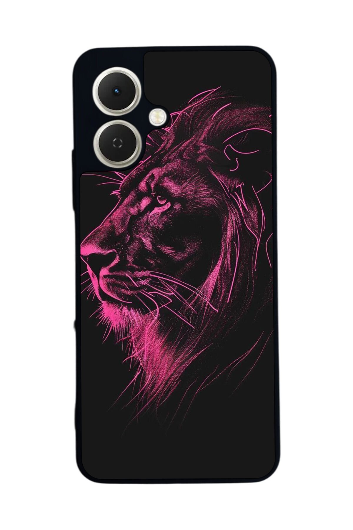 Tecno Spark GO 2 Uyumlu Aslan Tasarımlı Glossy Premium Kılıf