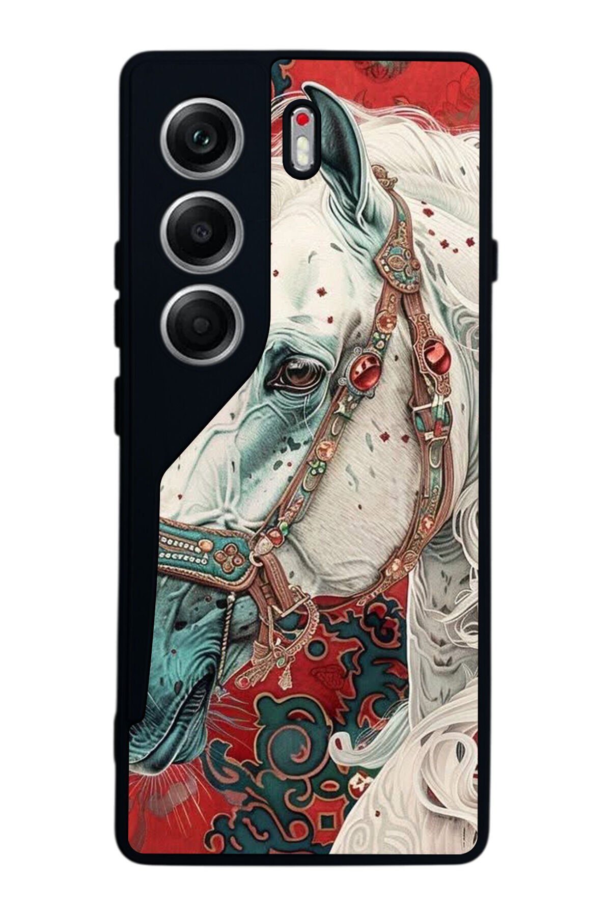 Tecno Camon 40 Uyumlu At Horse Tasarımlı Glossy Premium Kılıf