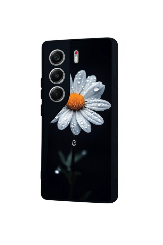 Tecno Camon 40 Uyumlu Cicek Tasarımlı Glossy Premium Kılıf